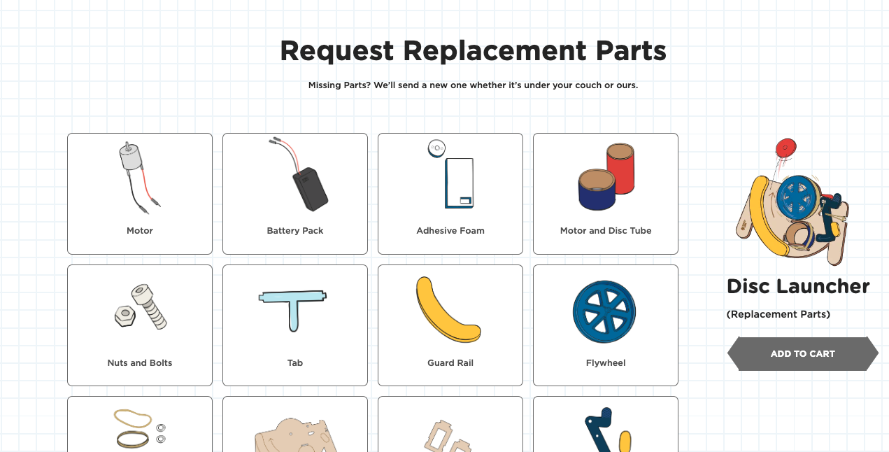 Choose a replacement part